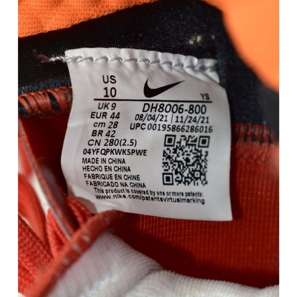 D0 Auth NIKE Lebron IX Big Bang Total Orange/Reflect Slvr Shoes DH8006-800 Sz 10 main image 8